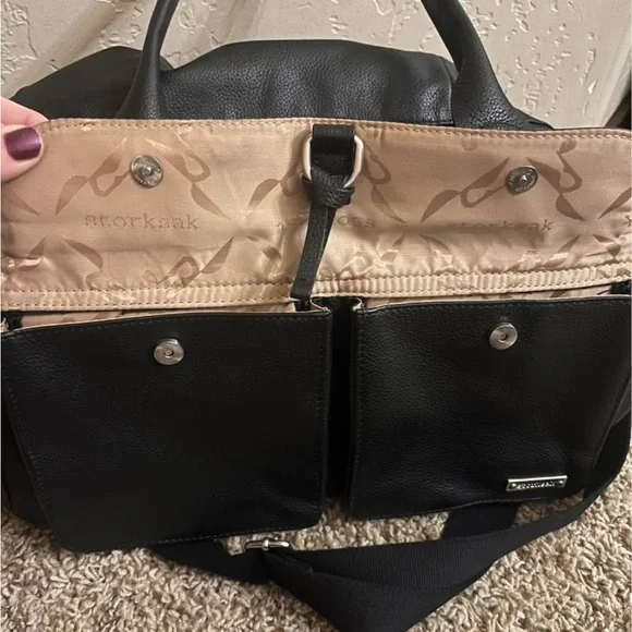 Storksak Black Baby Bag - Picture 5 of 6